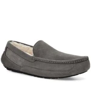 Men's Ashcot Gray Suede Loafers/Slippers